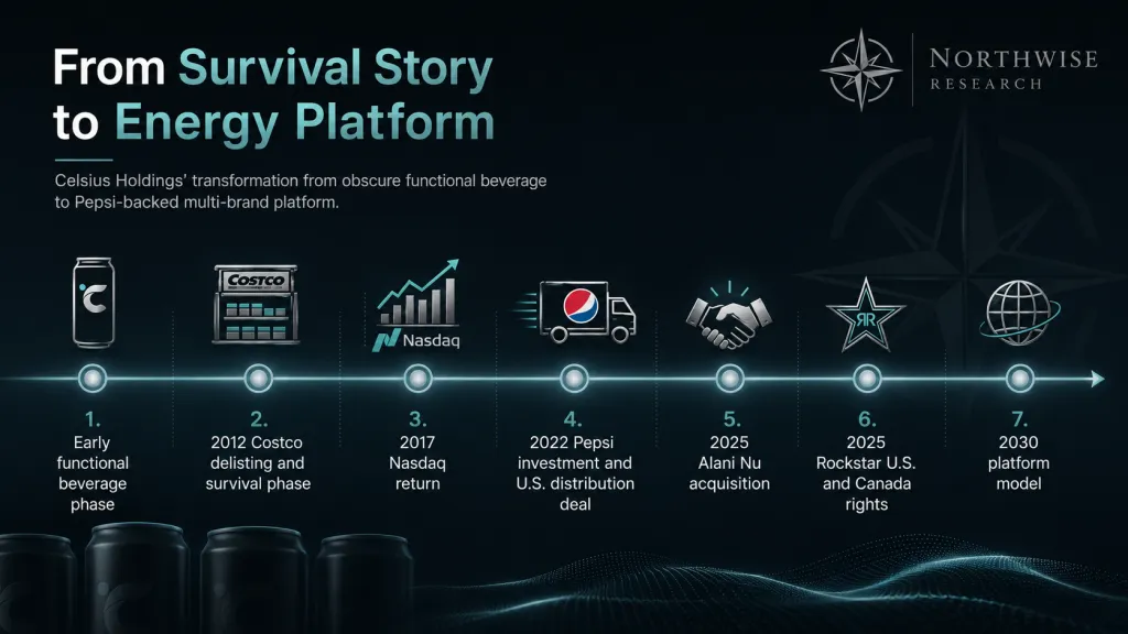 Celh stock historical transformation timeline northwise