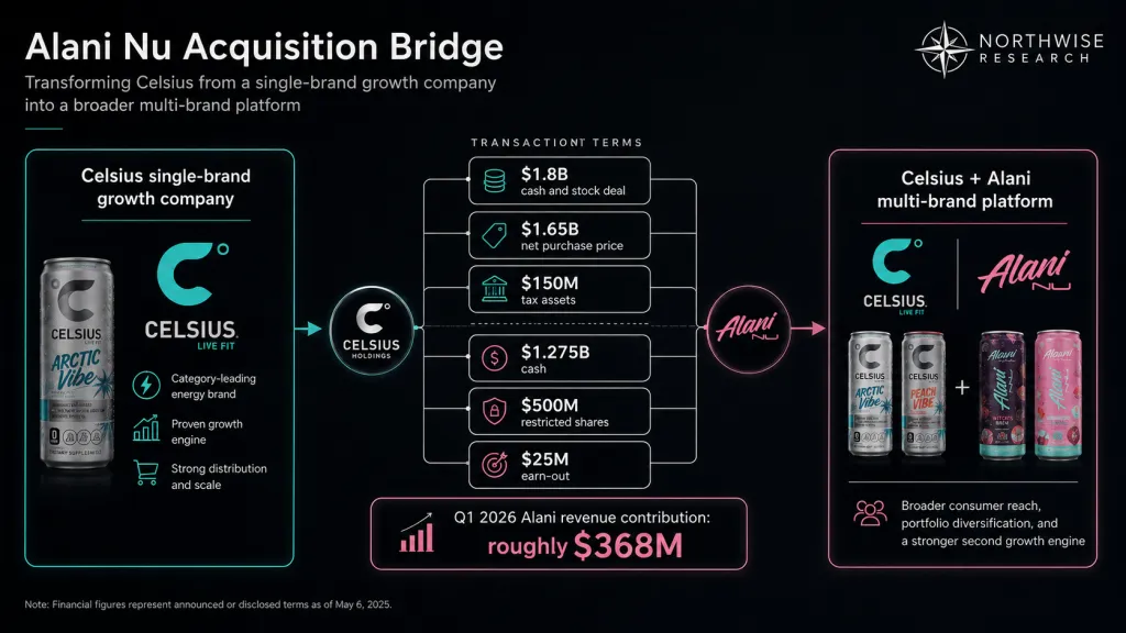 CELH Stock Alani Nu Acquisition Bridge Northwise