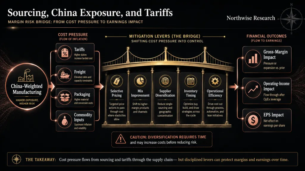 ELF Stock China tariffs and sourcing northwise