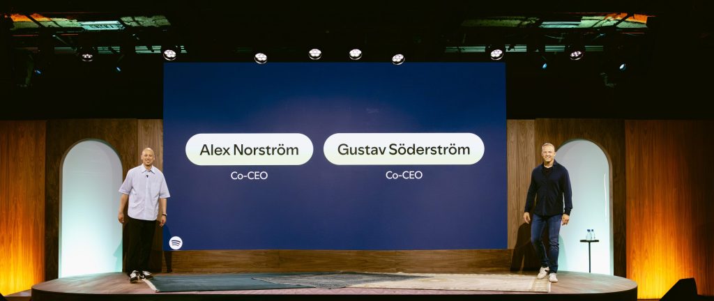 Spotify Shareholders Meeting Co CEOs Northwise