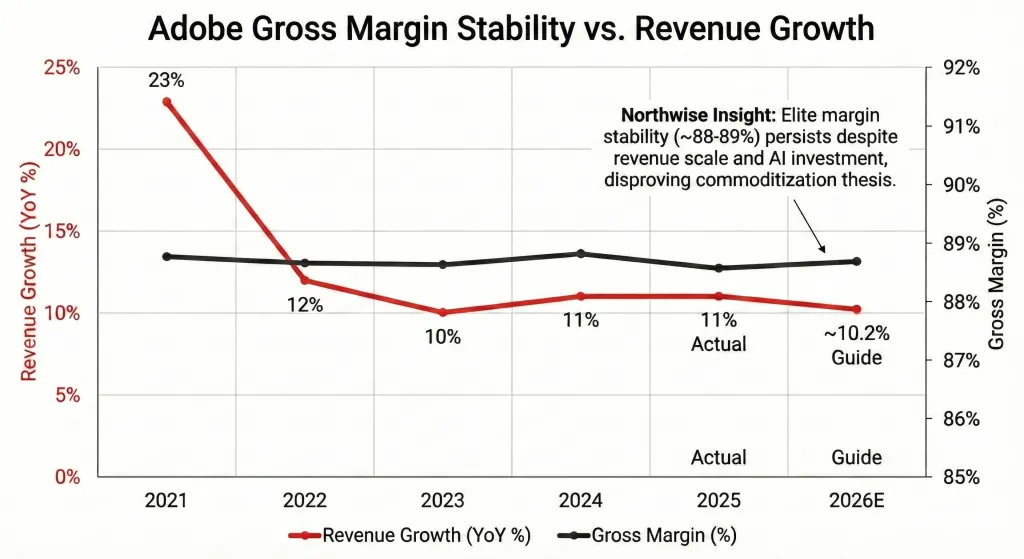 Adobe Gross Margin and Revenue Growth Northwise
