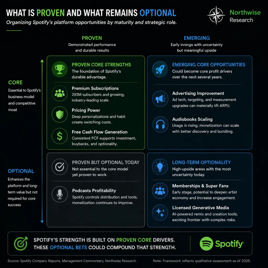 Spotify core and emerging businesses Northwise