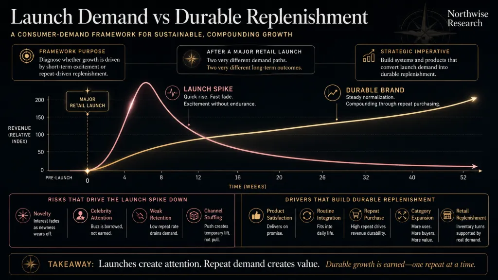 eLF Stock Rhode Launch demand vs durability northwise